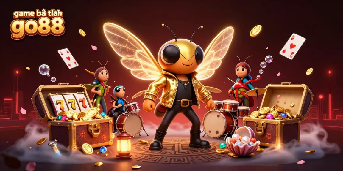 Engage in thrilling gameplay with game bài đổi thưởng go88, showcasing vibrant 3D characters and dynamic casino elements.