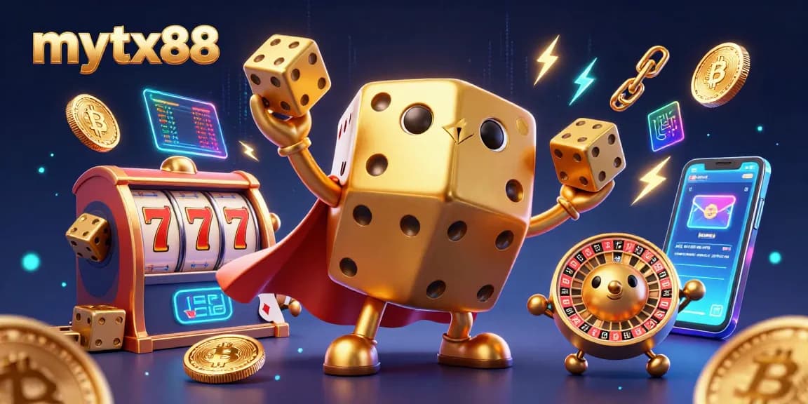 Experience the thrill of mytx88 with dynamic online casino gambling elements in an engaging 3D scene.