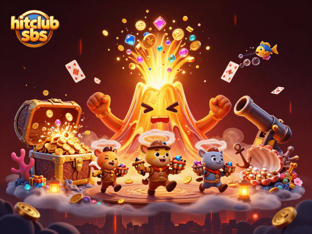 Experience thrilling gameplay with hitclub sbs in this vibrant casino-themed illustration.