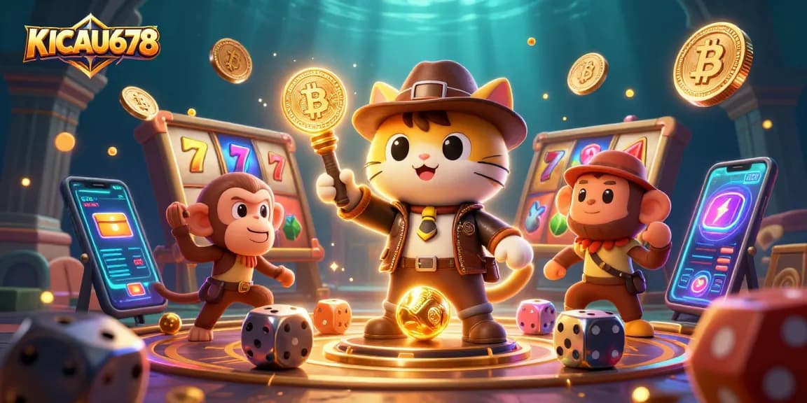 Experience thrilling wins with KICAU678 as the adventurous cat uncovers casino treasures!