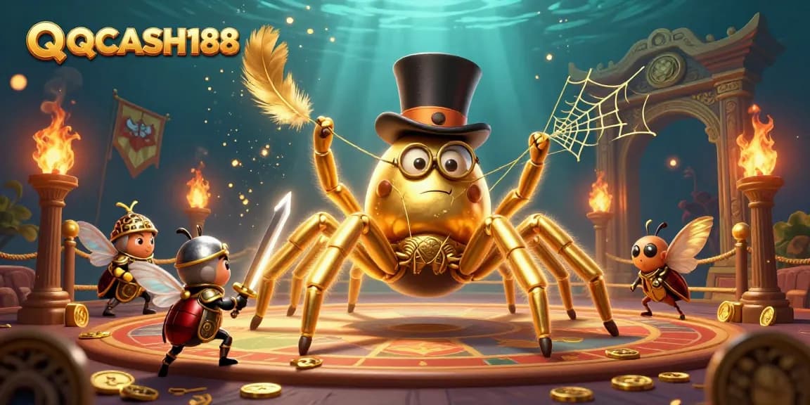 Engage with QQCASH188's dazzling casino world, featuring epic characters in captivating gameplay.