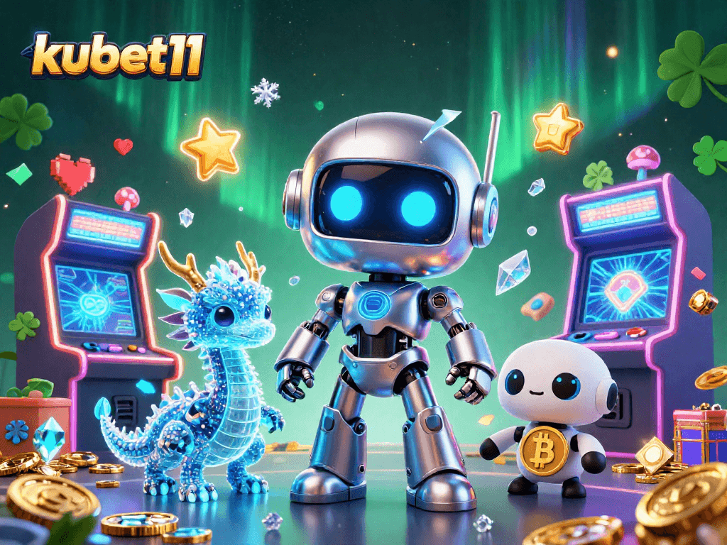 Engage in thrilling gameplay at kubet11 with an exciting 3D digital illustration featuring dynamic casino elements.