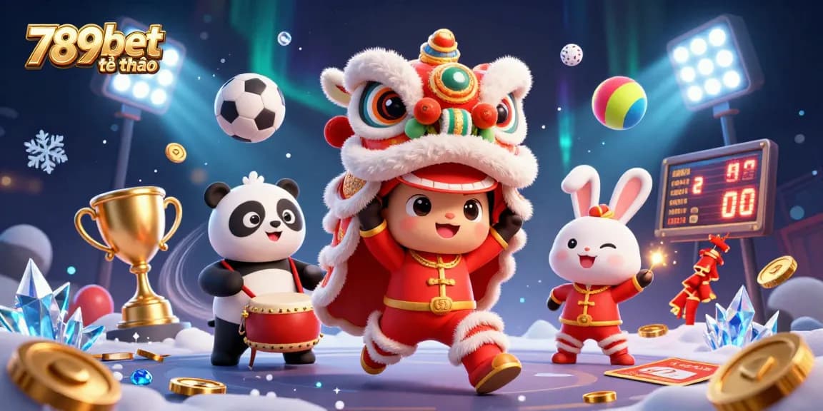 Engage in 789bet thể thao with vibrant sports elements and lively cartoon characters.