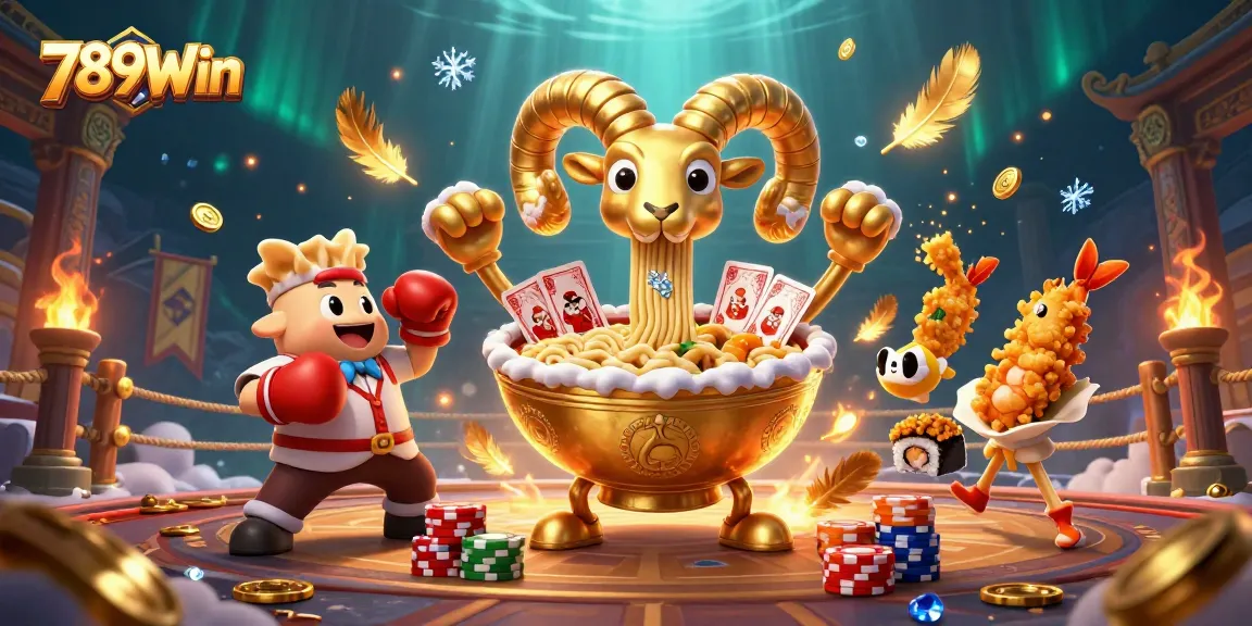 Experience thrilling gameplay with the vibrant characters of 789Win in an exciting casino scene.