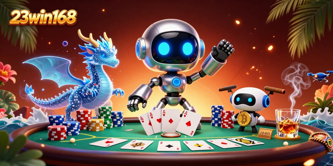 Engage in the electrifying world of 23win168 with poker excitement and high-stakes visuals.