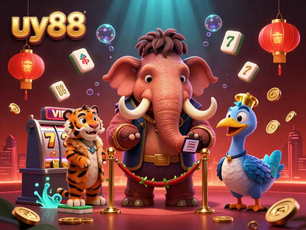 Experience thrilling gameplay with uy88 at the casino, featuring vibrant characters and dynamic elements.