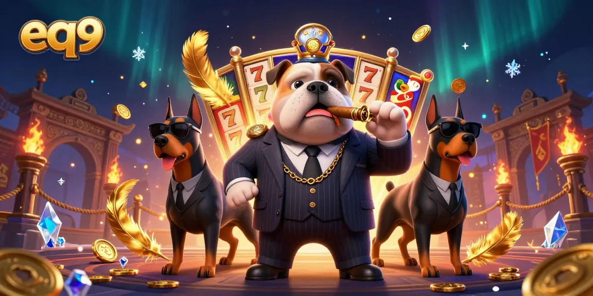 Experience thrilling wins with eq9 at a vibrant cartoon casino featuring rich gaming elements.