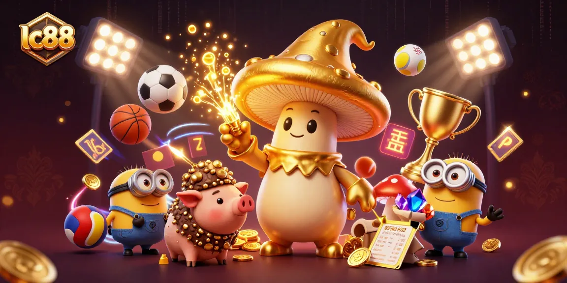 Engage with lc88 for exciting betting experiences featured in a dazzling 3D casino scene.