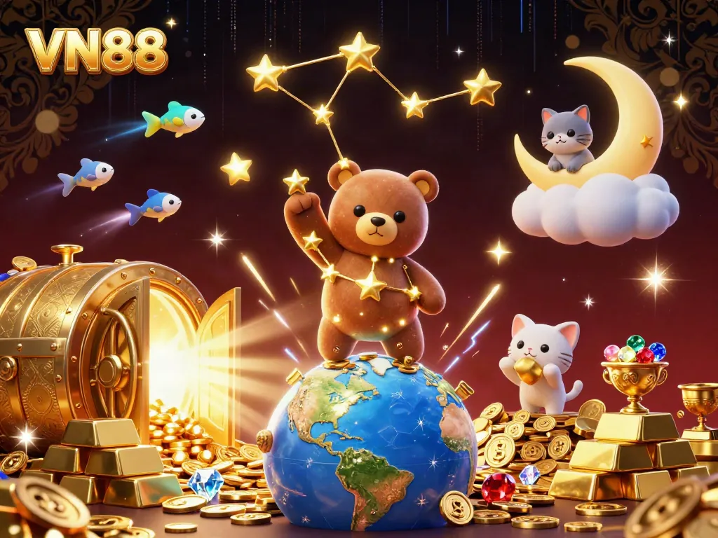 Experience entertainment like never before with VN88's golden treasures and magical characters.
