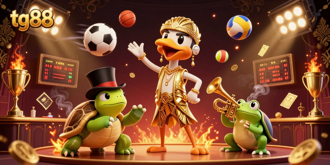 Experience the excitement of tg88 gaming with vibrant characters and dynamic sports betting elements.