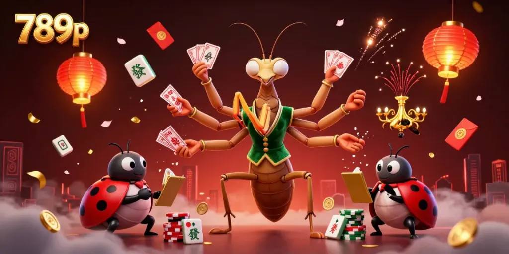 Engage in thrilling casino action with 789p featuring vibrant cartoon characters amidst lively gameplay elements.