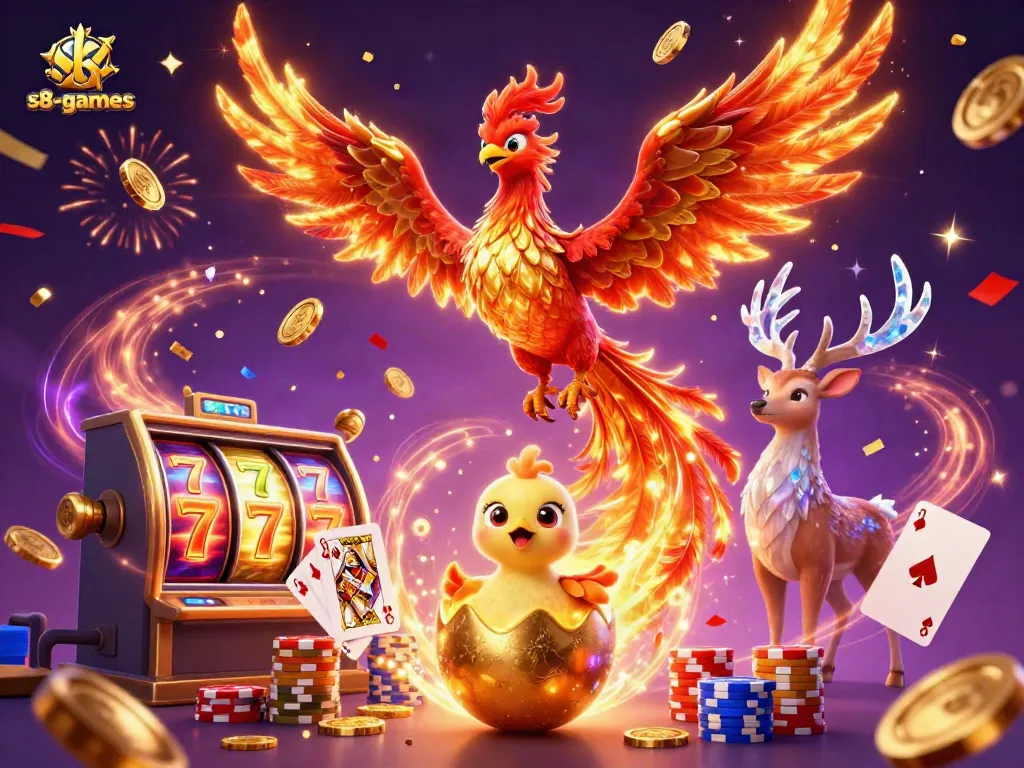 Experience winning moments with s8-games featuring phoenix and casino elements.