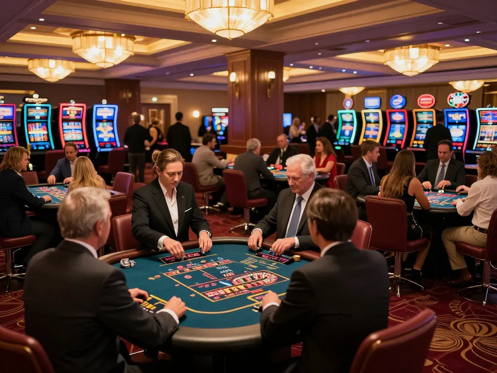 man88 players joyfully engaging at high-stakes poker tables, experiencing thrilling moments of casino gameplay.