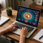Engaging online gaming scene at trang chủ o8 with a player focused on the roulette table interface.