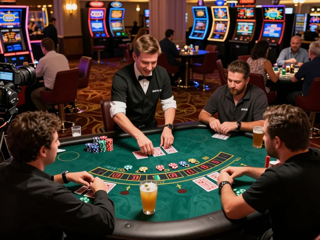 Players engage in intense blackjack at RIKVIP live casino.