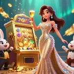 Experience thrilling wins with sunwin at a vibrant casino scene featuring dynamic characters and rich details.
