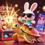 Engage with the excitement of OPEN88COM showcasing dynamic slot machines and a lively gaming atmosphere.