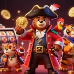 Experience thrilling spins at 777pub with vibrant slot reels and pirate treasure scenes.