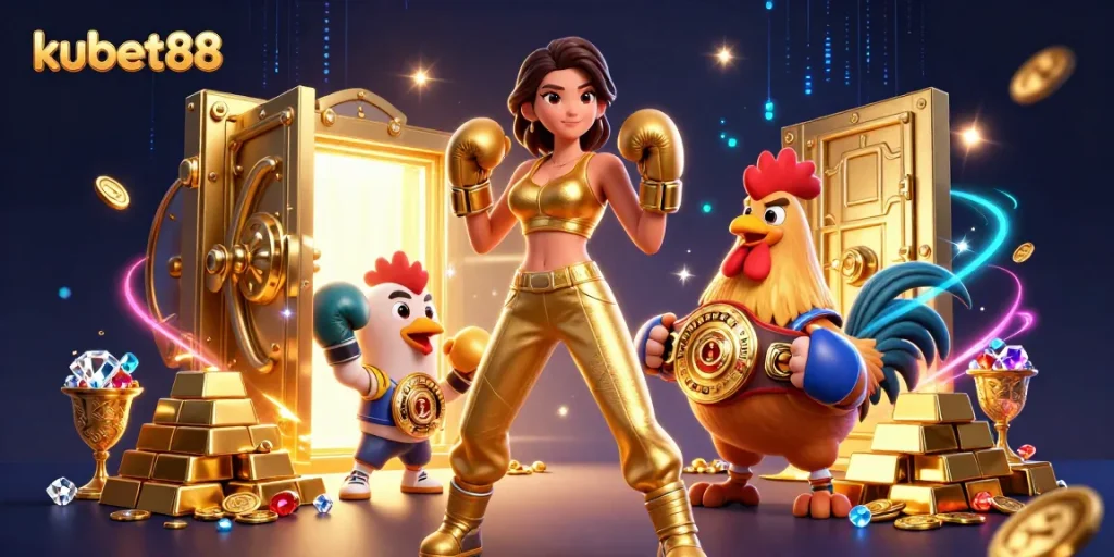 Engage in thrilling gaming adventures with kubet88, featuring a powerful fighter and championship rooster.