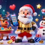 Join Krikya for dynamic casino action with Santa, reindeer, and a poker chip snowman!