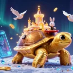 Engage with shbet's vibrant casino scene featuring a tortoise with a casino palace and a rabbit dealer.