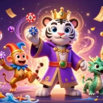 Experience the excitement of gem88a with animated characters in a vibrant casino scene.