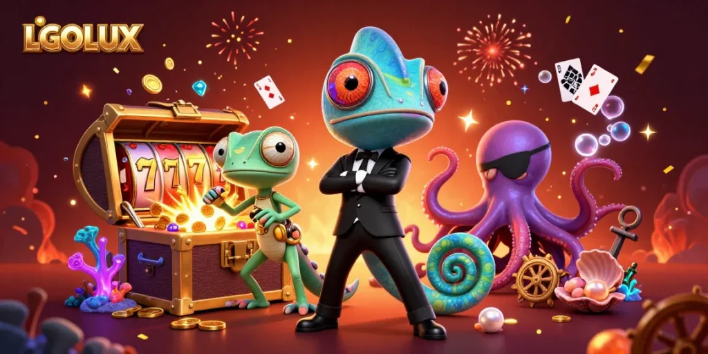 Play thrilling slots at LGOLUX with exciting jackpots, vibrant symbols, and dynamic gaming action!