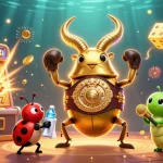 Experience thrilling gameplay with Zomclub's exciting casino scene featuring vibrant characters and jackpot elements.