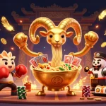 Experience the thrill of nh88 with vibrant cartoon characters in a dynamic casino scene.