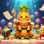 Experience the excitement of eq9 with vibrant lottery games and a whimsical beach casino scene.