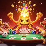 Experience thrilling action at GG88 with golden treasures, vibrant casino elements, and captivating atmosphere.