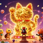 Experience the excitement of F8BET with a vibrant digital casino illustration depicting luck and fun.