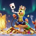 Engage with keonhacai visuals showcasing an enchanting 3D casino scene featuring rich treasures.