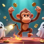 E2BET offers thrilling betting excitement in an engaging haunted casino scene.