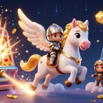 Savor thrilling moments with 333win as the celestial horse and knight unveil jackpots in a vibrant digital casino.