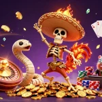 Experience the thrill of Daftar IDNSCORE with our exciting 3D casino illustration featuring vibrant characters and dynamic game elements.