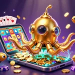 Spin winning slots with jokaroom's vibrant underwater casino adventure illustration.