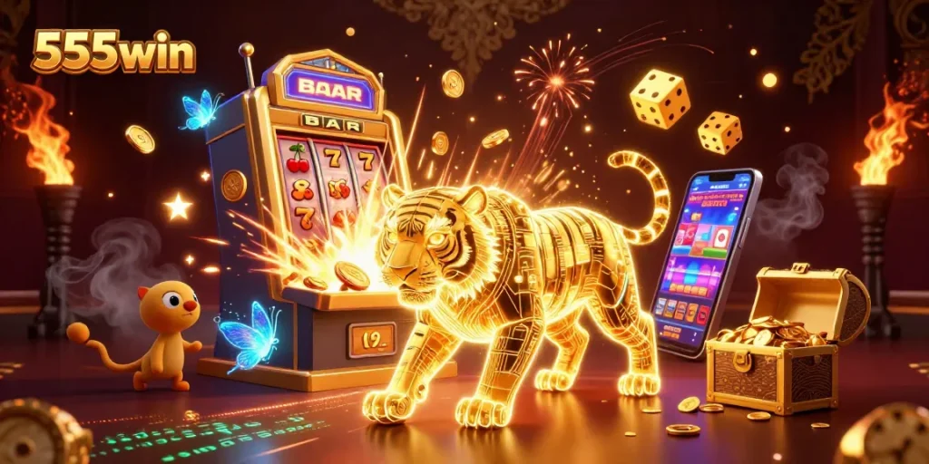 Experience the thrill of 555win with exciting jackpot explosions in a vibrant digital casino.