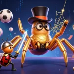 BETJILI engaging characters in a vibrant 3D casino scene with dynamic sports betting elements.