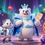 Experience winning moments at 999jili with colorful lottery balls, an ice king, and a snow fox under magical lights.