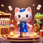 Experience thrilling slots at F8BET with vibrant casino characters and dazzling game elements.
